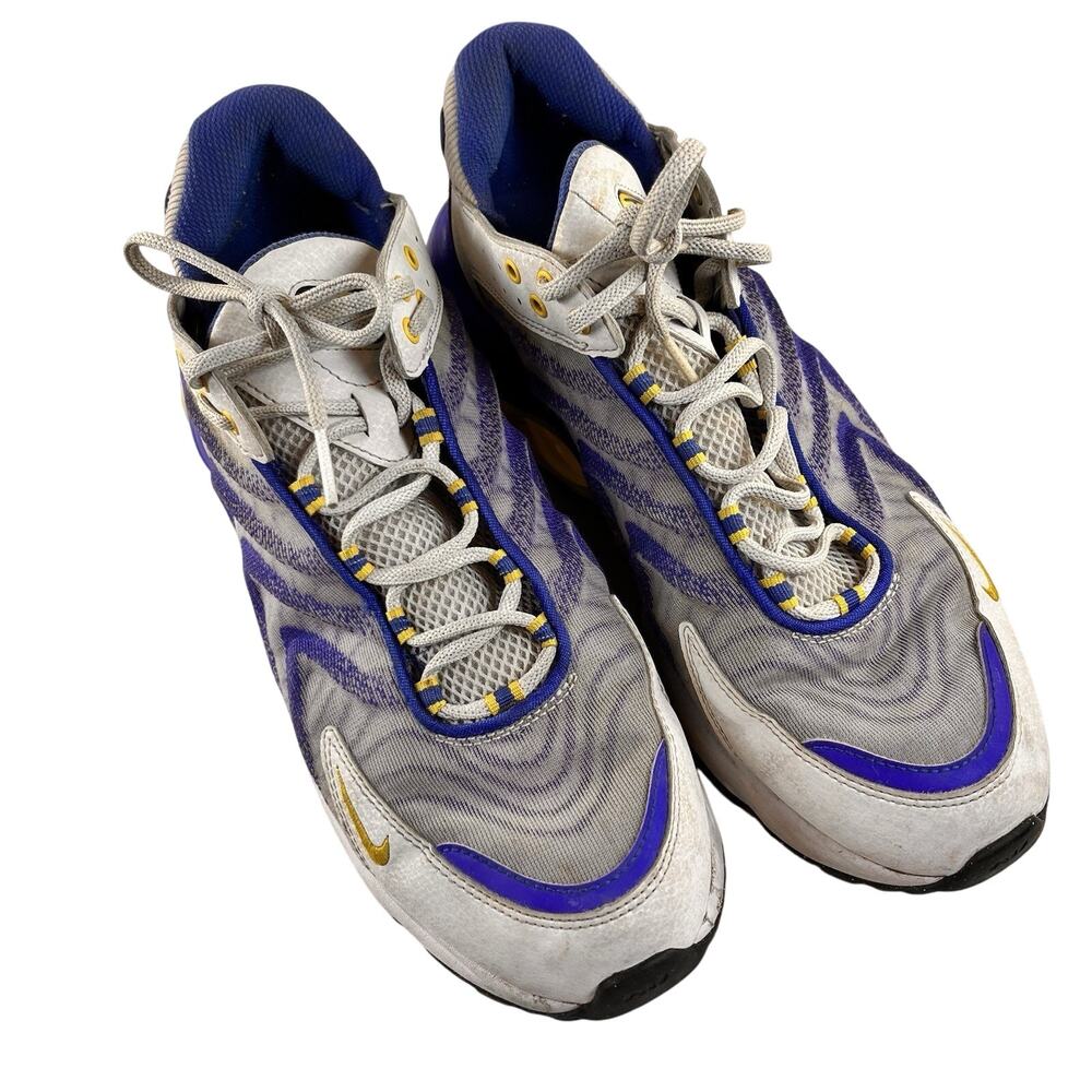 Nike‎ Air Max TW One White Trainers Yellow Logo Sneakers Running Shoes Men 10.5